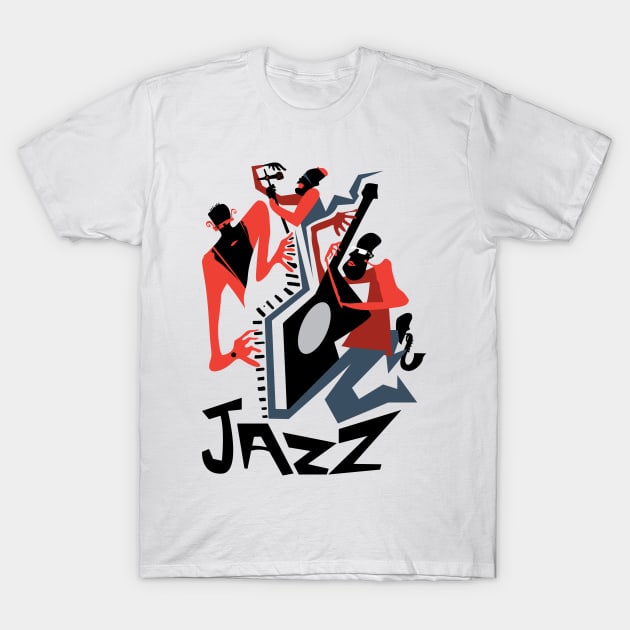 Jazz Quartet T-Shirt by PLAYDIGITAL2020